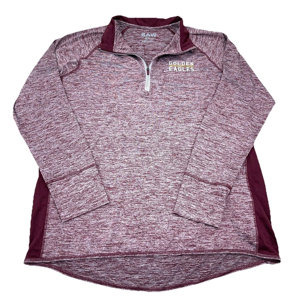 Charleston Golden Eagles Shirt Women 2X Pullover Quarter Zip Running Performance